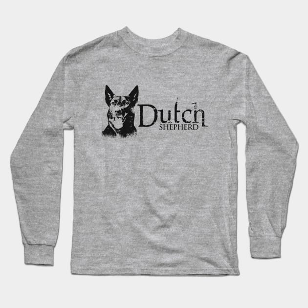Dutch Shepherd - Dutchie Long Sleeve T-Shirt by Nartissima